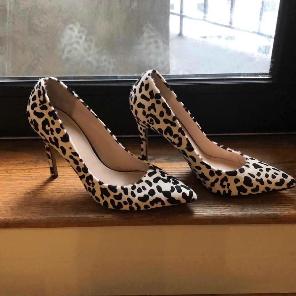 Victoria’s Secret calf hair pumps